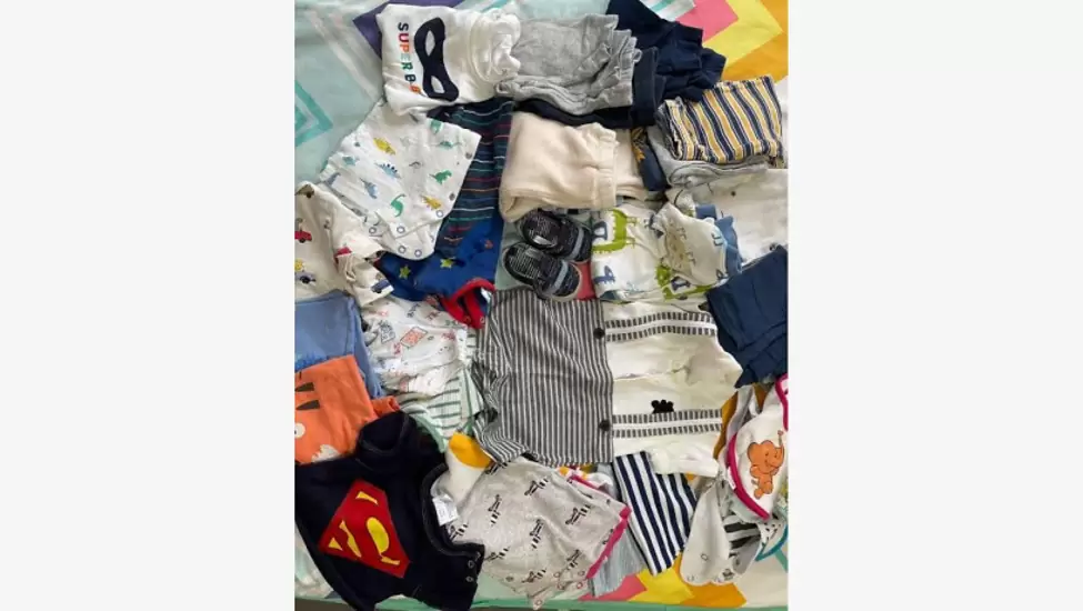 Boys newborn to 12 months clothing 300 plus items - Gauteng