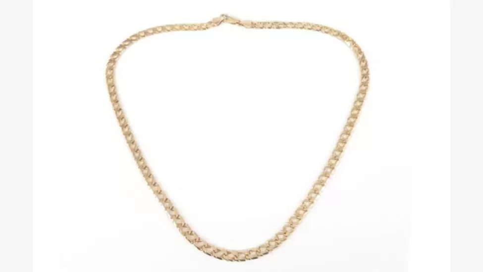 R17,000 9CT YELLOW GOLD CURB LINK CHAIN