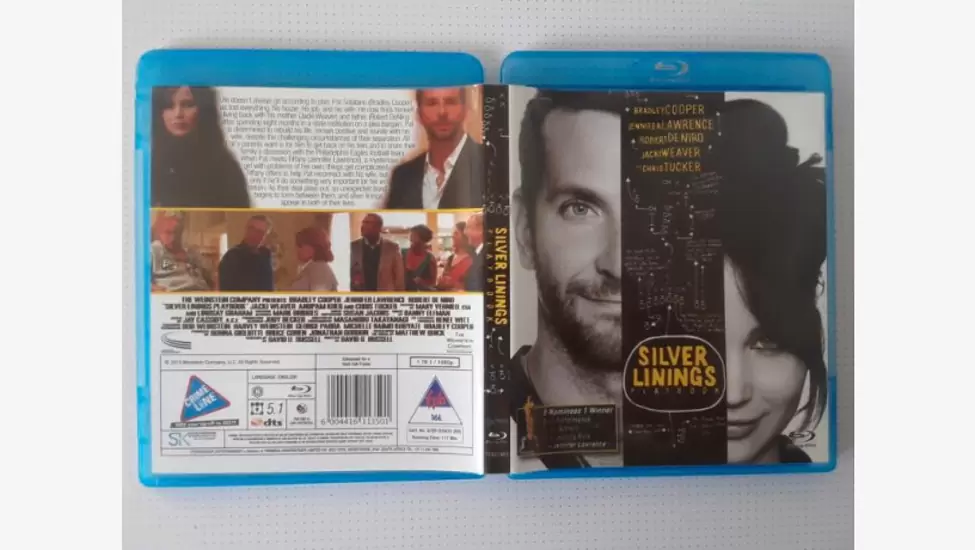 R80 Silver Linings Playbook Movie. BluRay Disk. As good as new. R80. I am in Orange Grove.
