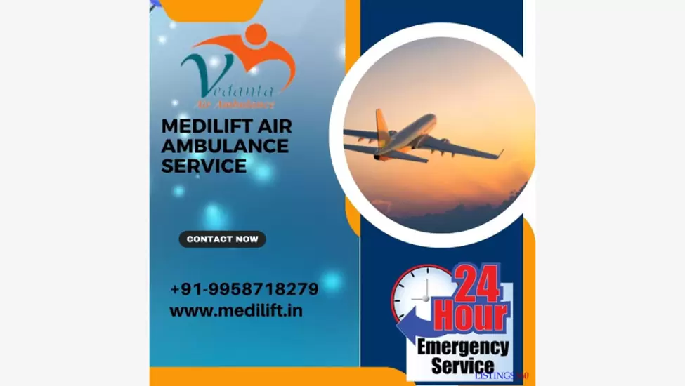 Get vedanta air ambulance service in allahabad for dedicated doctor team