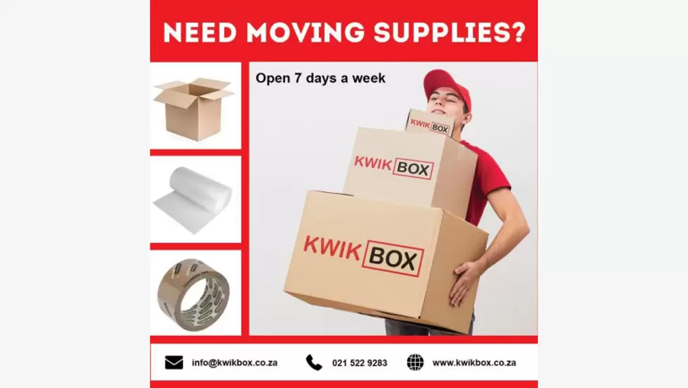 R39 Boxes and wrapping - open 7 days