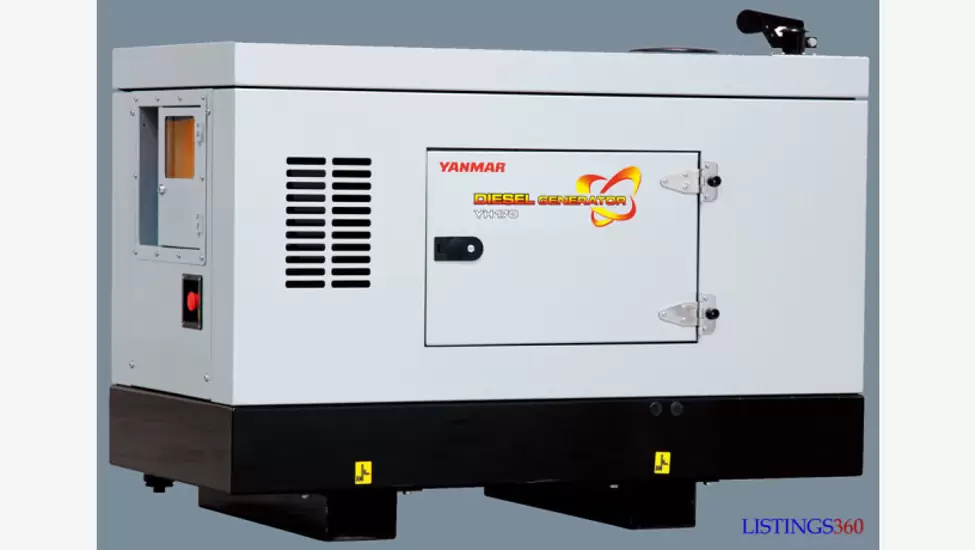 R23,599 Yanmar 20kva silent 3-phase auto start diesel generator.