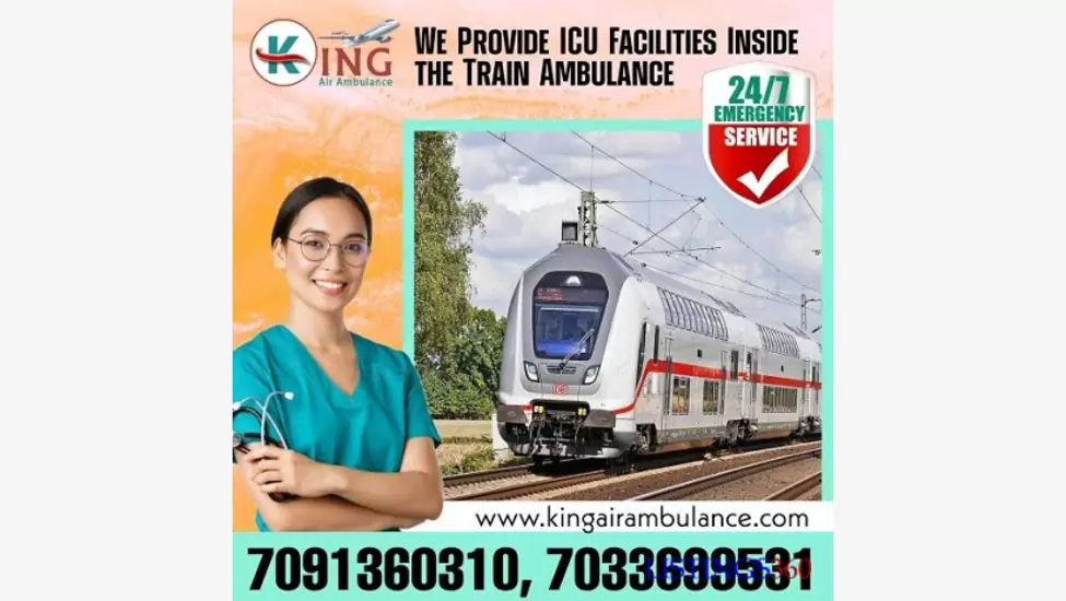 King Train Ambulance Service in Delhi with a Highly Professional Medical Team