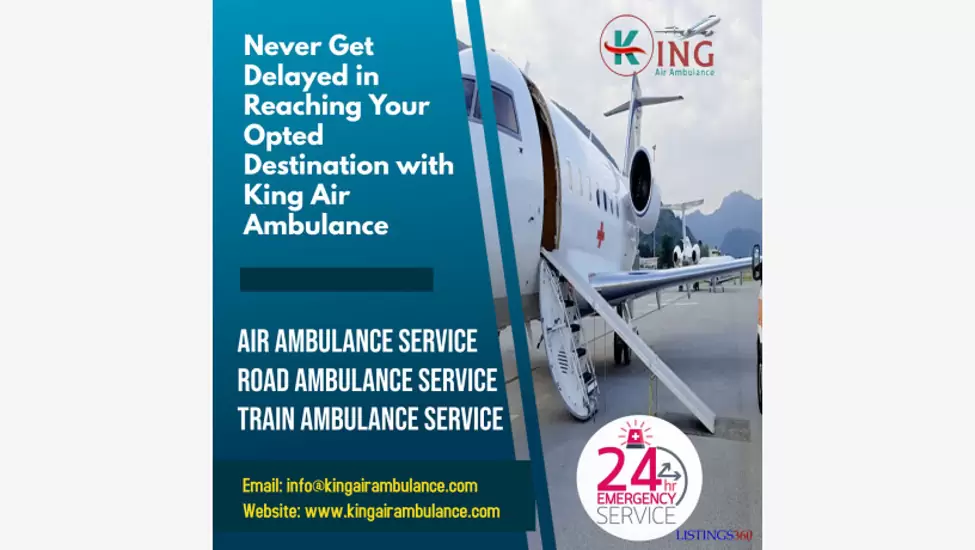 Take High-Class Air Ambulance Service in Bokaro by King with Qualified Medical Crew
