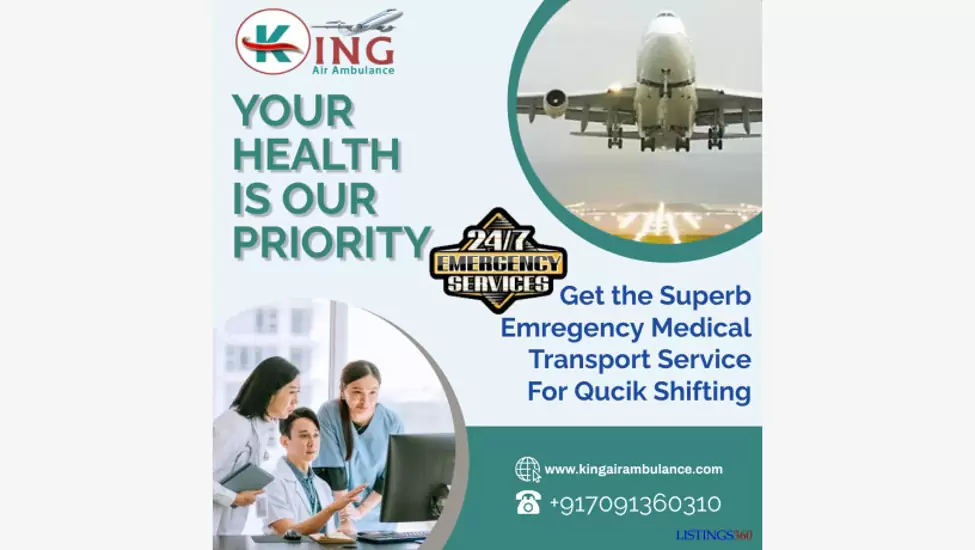 R50,000 Avail Air Ambulance Service in Jamshedpur with Advanced Bed-to-Bed Facilities