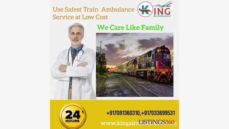 Choose King Train Ambulance in Patna with ICU or CCU Medical Setup